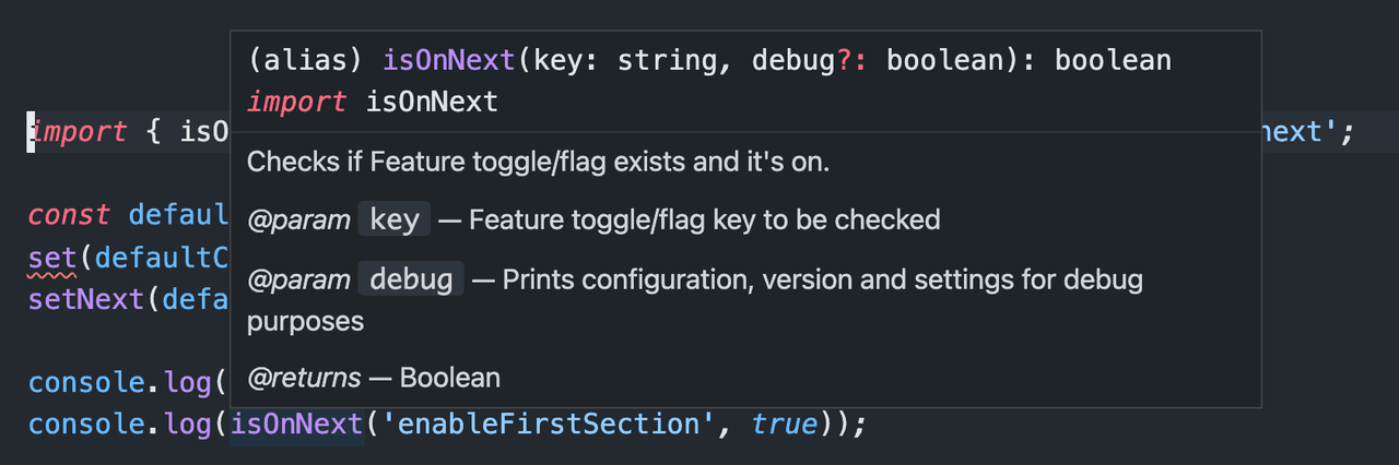 Latest version of feature-toggle-service package with debug support
